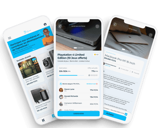 Mobile app screenshots